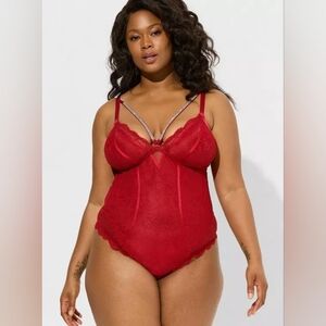 NWT Torrid Diamante Lace Bodysuit, Size 2X